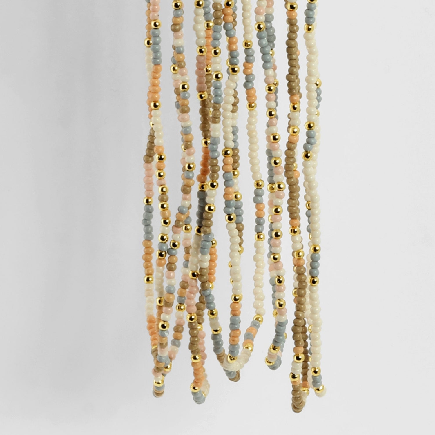 Set/2 Assorted Seed Bead Necklaces - Splendid Iris