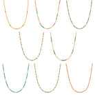 Set/2 Assorted Seed Bead Necklaces - Splendid Iris