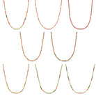 Set/2 Assorted Seed Bead Necklaces - Splendid Iris