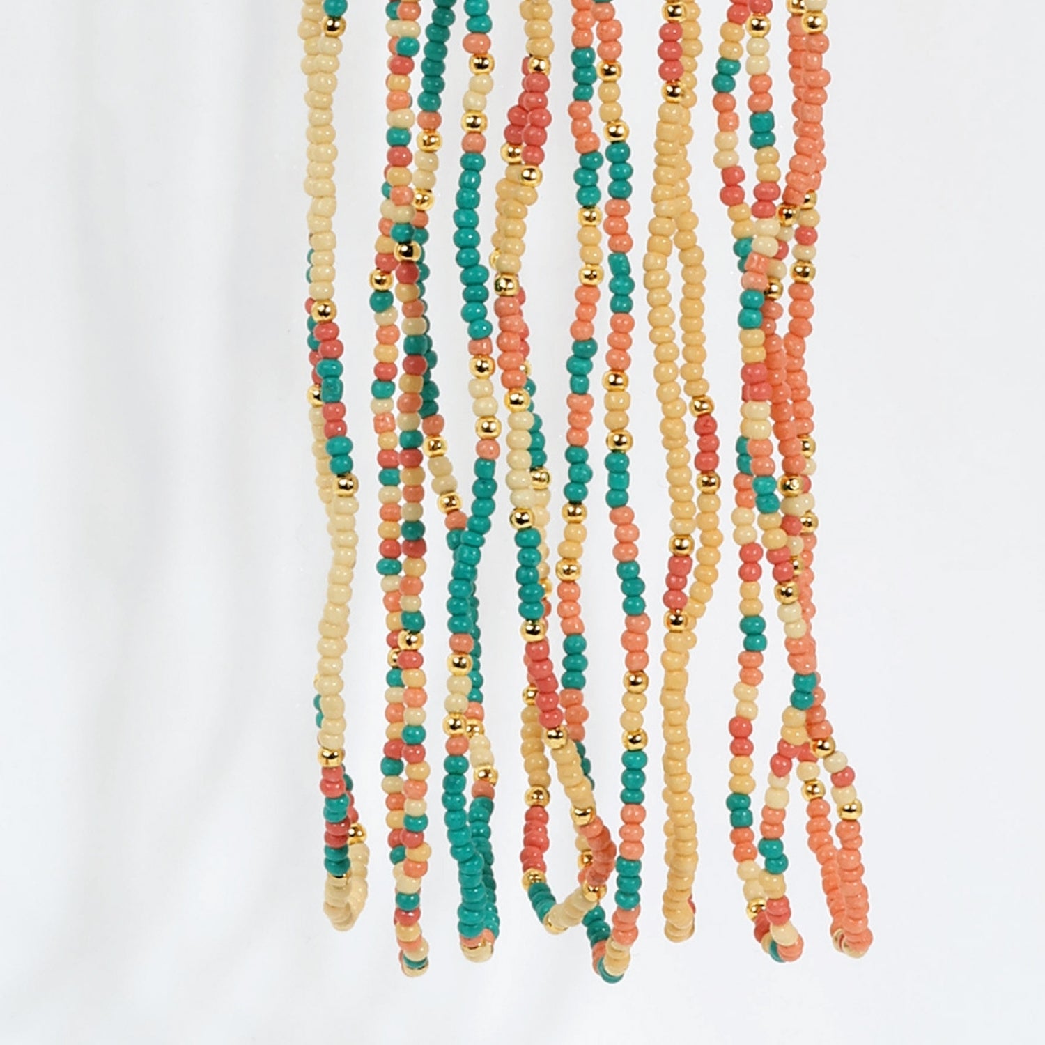 Set/2 Assorted Seed Bead Necklaces - Splendid Iris