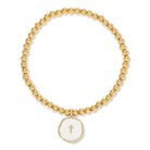 Tiny Cross Bracelet - Splendid Iris