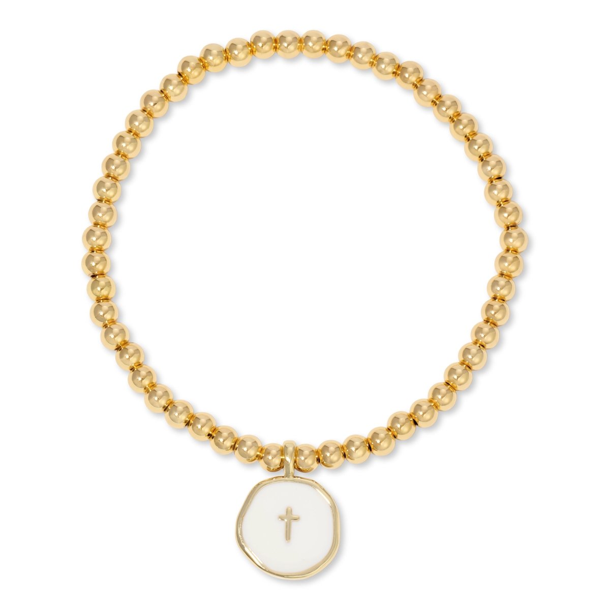 Stretch Cross Bracelet - Splendid Iris