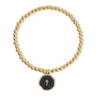 Tiny Cross Bracelet - Splendid Iris