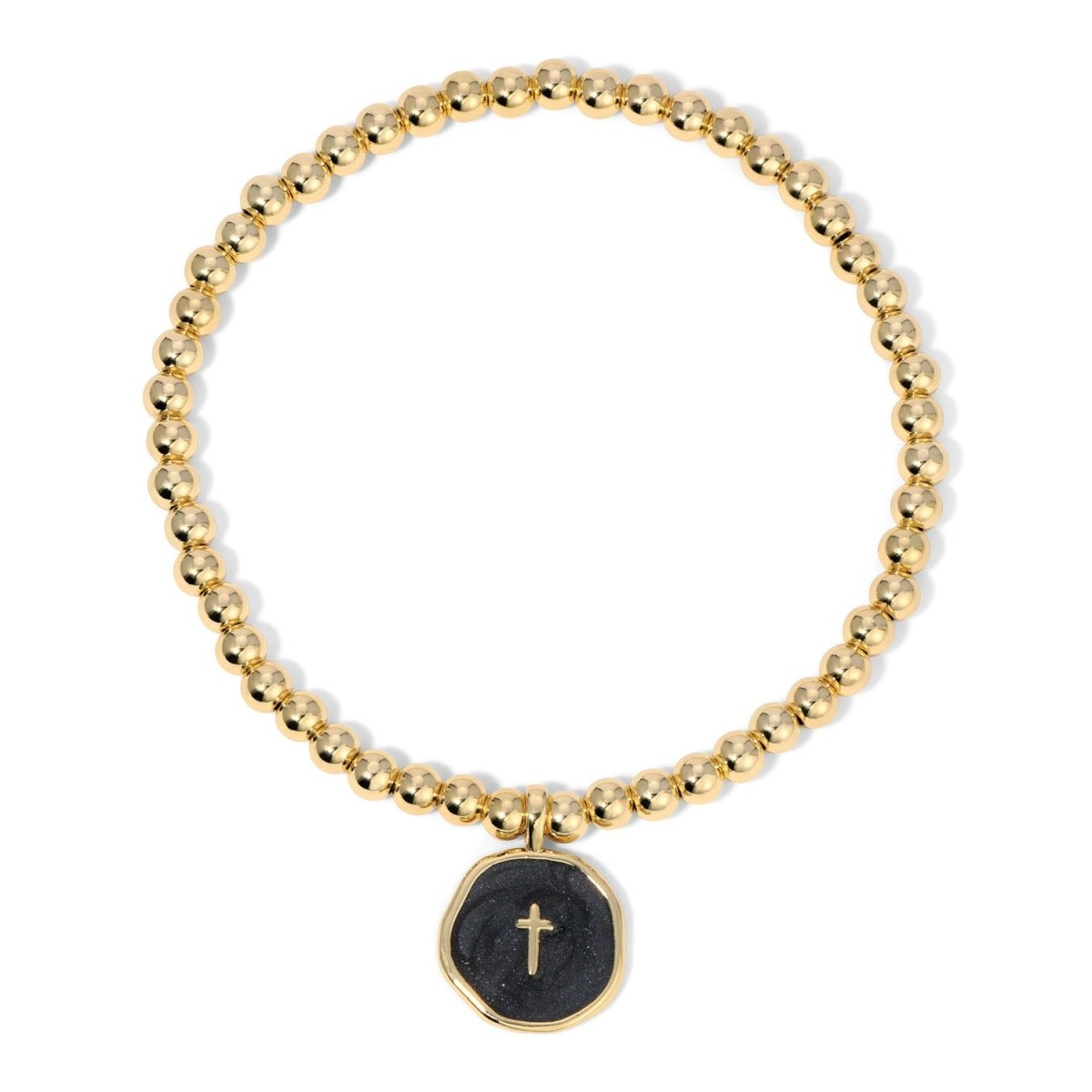 Stretch Cross Bracelet - Splendid Iris