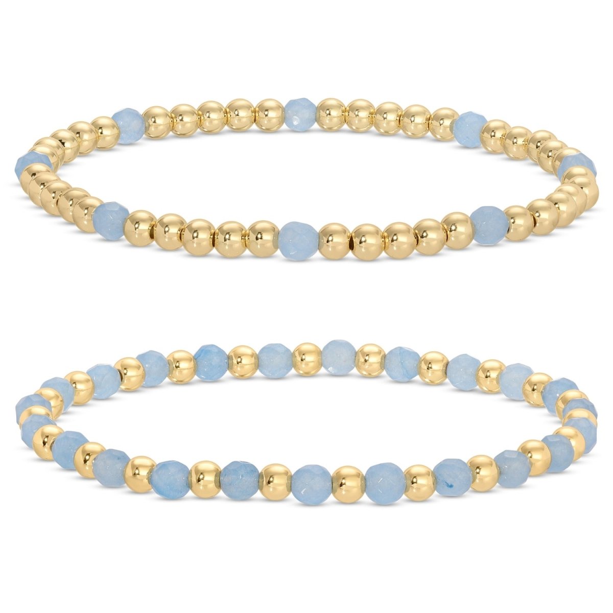 Stretch Bracelet Stone Duo - Splendid Iris