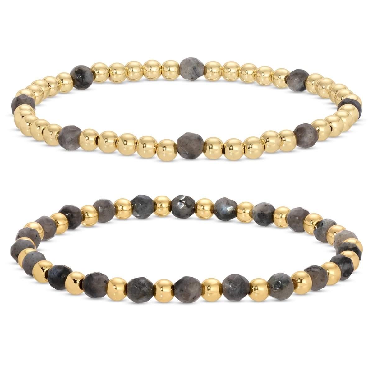 Stretch Bracelet Stone Duo - Splendid Iris