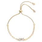 Glitzy Bow Pulley Bracelet - Splendid Iris