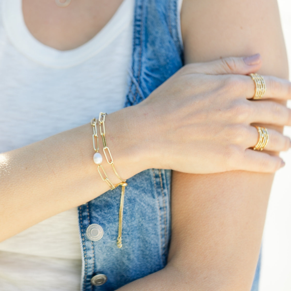 Link Pulley Bracelet - Splendid Iris