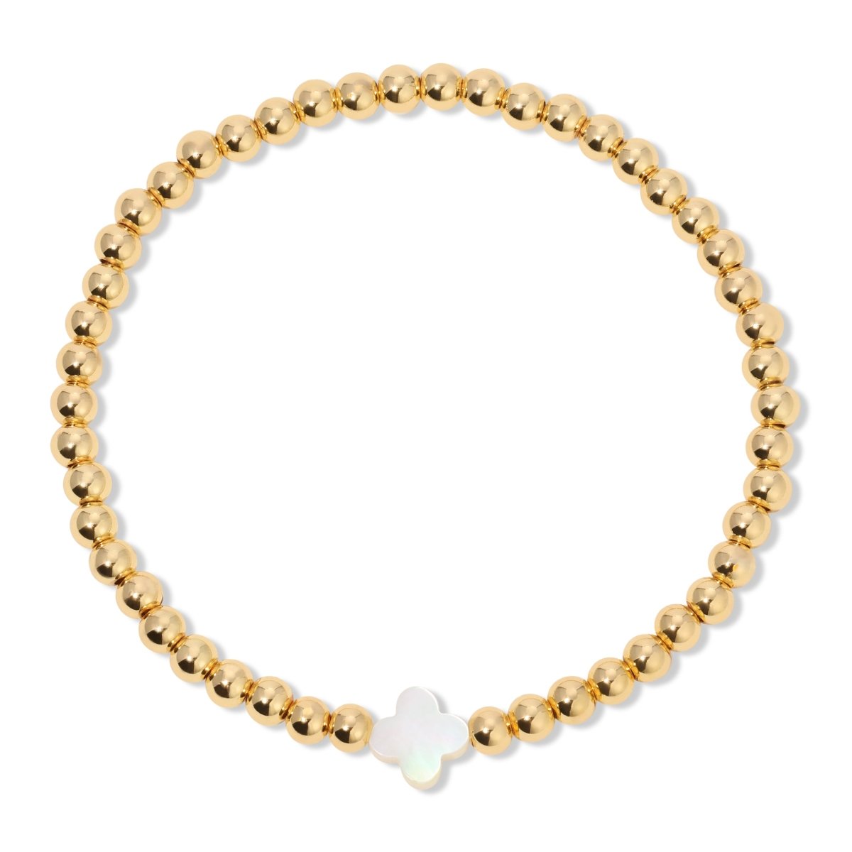 Set of 2 Quatrefoil Stretch Bracelets - Splendid Iris