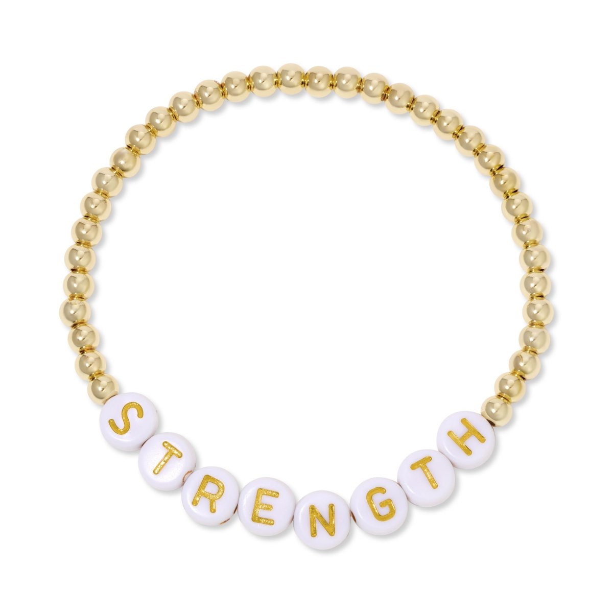 Strength Beaded Bracelet - Shine for a Cause - Splendid Iris