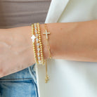 Cross Pulley Bracelet - Splendid Iris