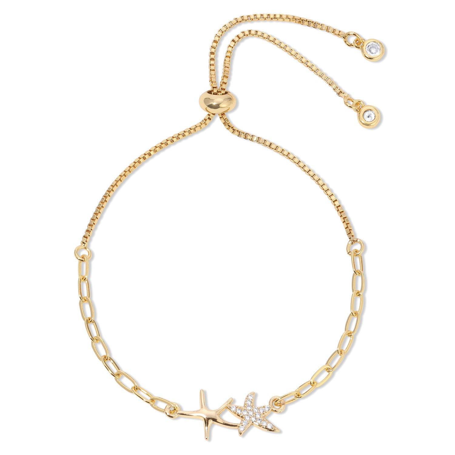 Double Starfish Pulley Bracelet - Splendid Iris