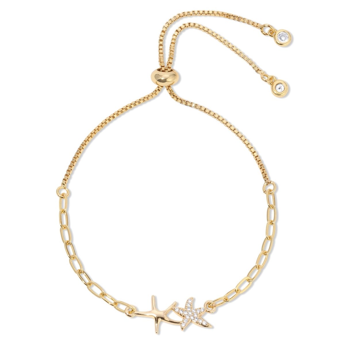 Double Starfish Pulley Bracelet - Splendid Iris