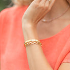 Perfectly Accented Pave Cuff Bracelet - Splendid Iris