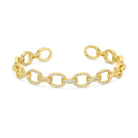 Perfectly Accented Pave Cuff Bracelet - Splendid Iris