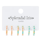 Combo 3, Petite Miyuki Delica Hoops - Splendid Iris