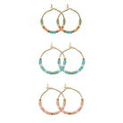 Combo 3, Petite Miyuki Delica Hoops - Splendid Iris