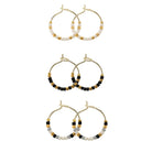 Combo 3, Petite Miyuki Delica Hoops - Splendid Iris