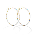 Miyuki Delica Hoop Earring - Splendid Iris