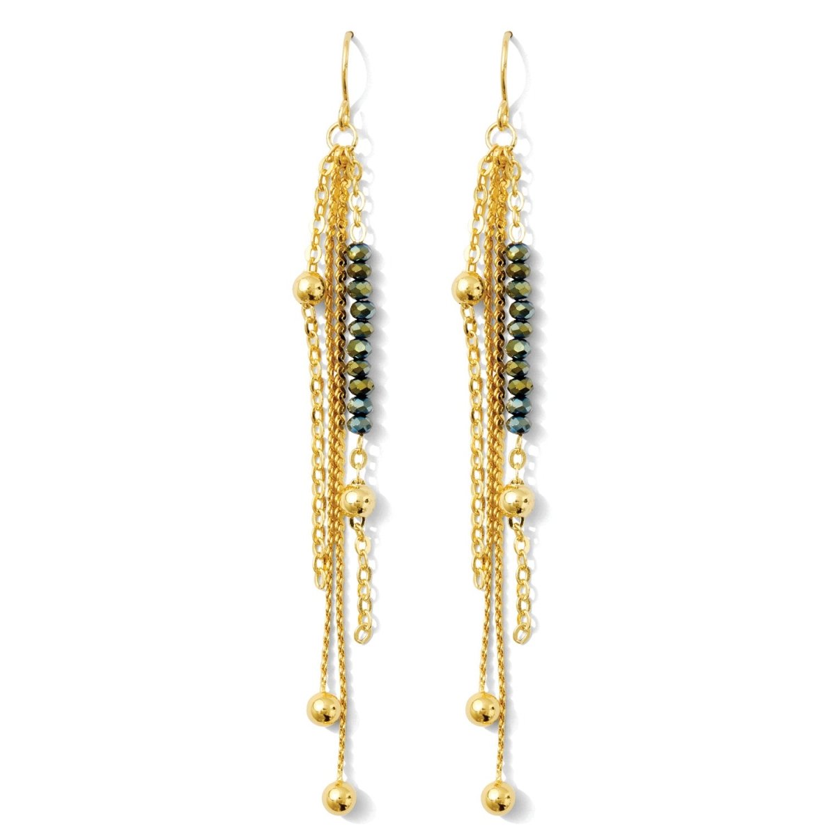 Long Earrings with a Pop of Color - Splendid Iris