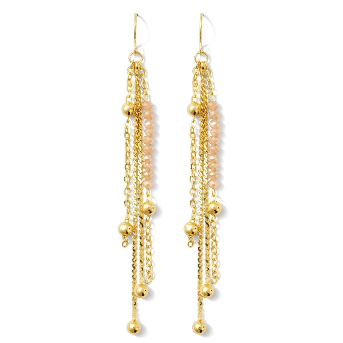 Long Earrings with a Pop of Color - Splendid Iris