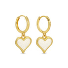 Colorful Heart Drop Huggies - Splendid Iris