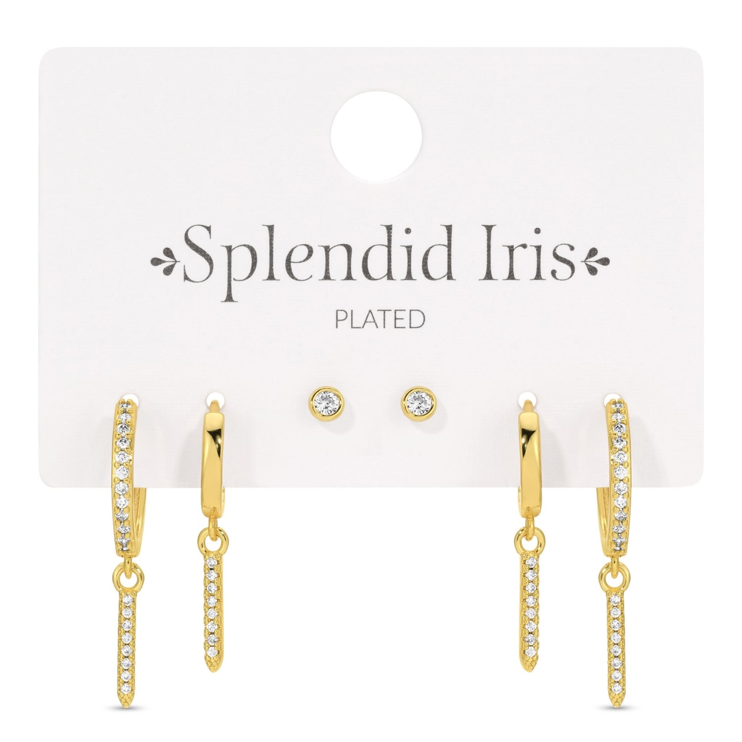 Combo 3, Layered Up Earring Assortment - Splendid Iris