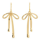 Fabulously Perfect Flowy Bow Earrings - Splendid Iris