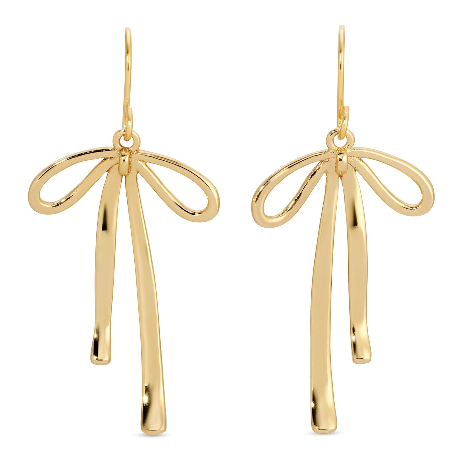 Fabulously Perfect Flowy Bow Earrings - Splendid Iris