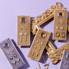 Flower Velvet Stud Gift Set - Splendid Iris