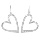 Long Gilded Heart Earrings - Splendid Iris