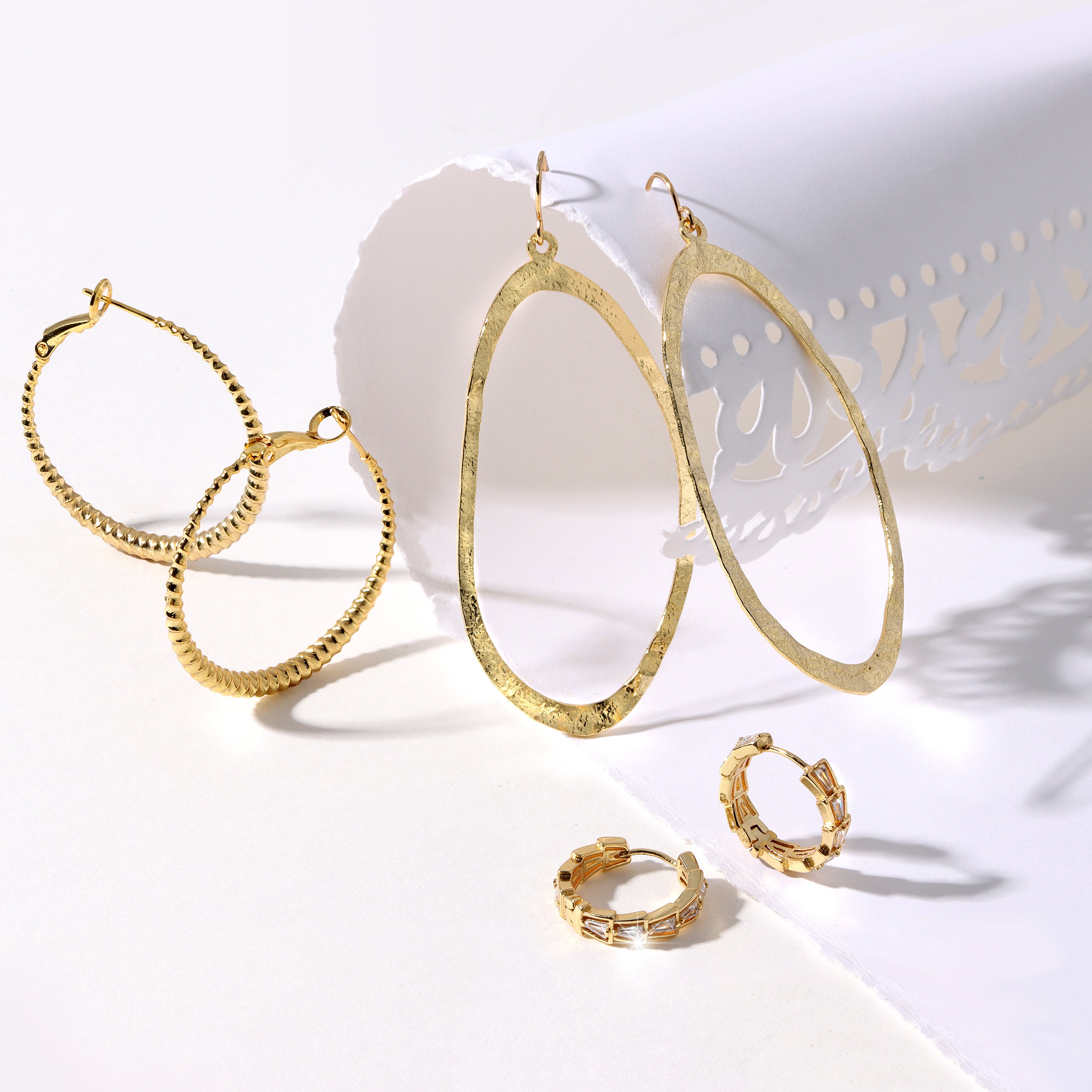 On-Trend Latch Back Hoops - Splendid Iris