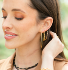 On-Trend Latch Back Hoops - Splendid Iris