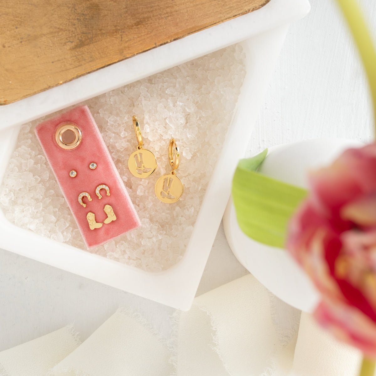 Boot Earrings Gift Set - Splendid Iris