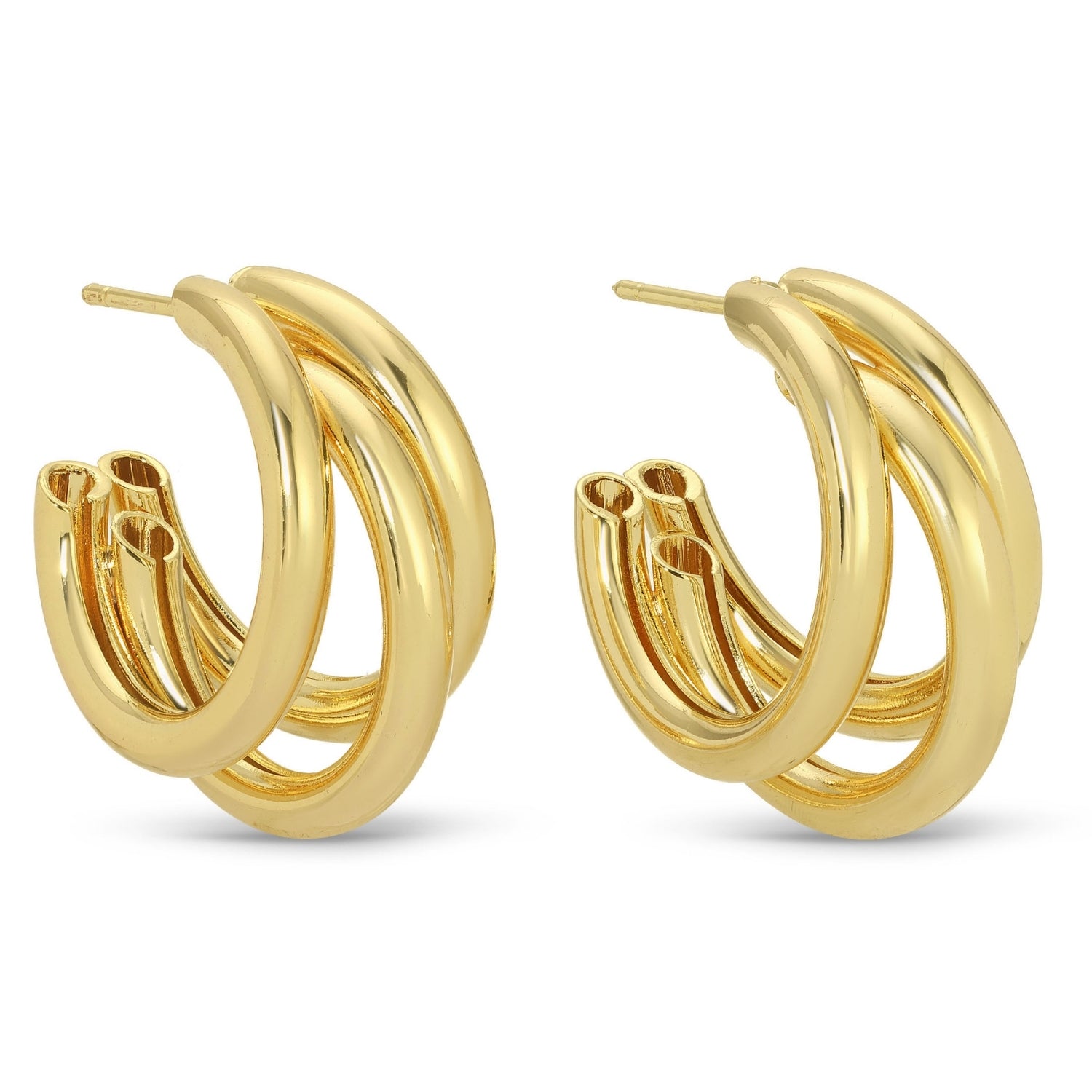 Make a Statement, Triple Hoops - Splendid Iris