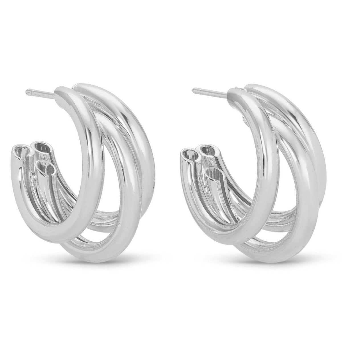Make a Statement Triple Hoops - Splendid Iris