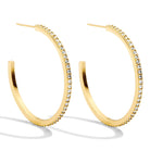 Pave Hoops - Splendid Iris