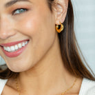 Wide Angled Latch Huggies - Splendid Iris