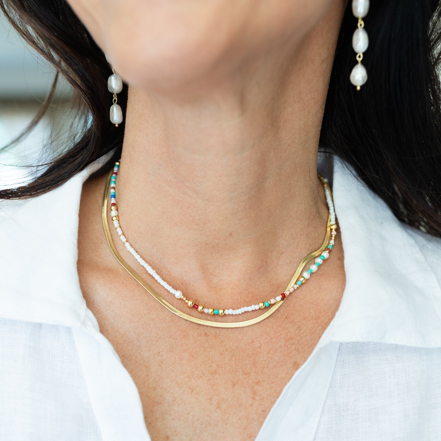 Snake chain necklace - Splendid Iris