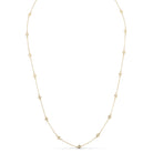 Delicate CZ Accented quatrefoil Accented Necklace - Splendid Iris