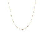 Delicate CZ Accented quatrefoil Accented Necklace - Splendid Iris
