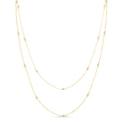 Long Cubic Zirconia Accented Necklace - Splendid Iris