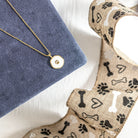 Animal Lover Pawprint Pendant Necklace - Splendid Iris