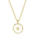 Animal Lover Pawprint Pendant Necklace - Splendid Iris