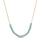Delicate Crystal Accented Necklace - Splendid Iris
