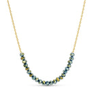Delicate Crystal Accented Necklace - Splendid Iris