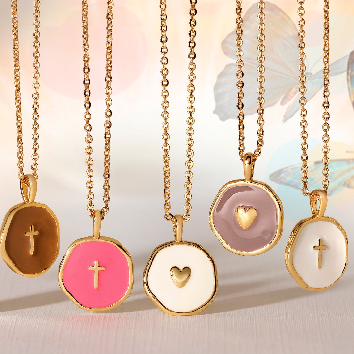 Tiny Heart Pendant - Splendid Iris