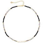 Sparkle and Shine Pearl Accented Collar Necklace - Splendid Iris