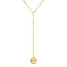 Adjustable Lariat Cross Accented Pendant Necklace - Splendid Iris