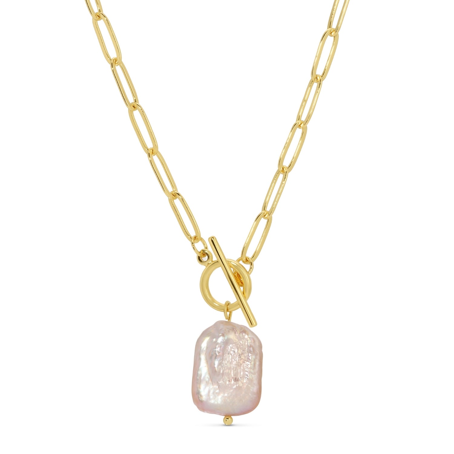 Baroque Pearl Toggle Necklace – Splendid Iris